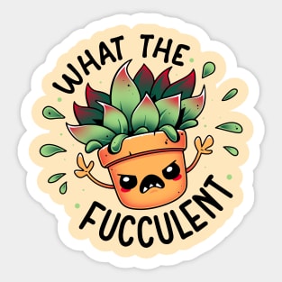 Raging Succulent - Fucculent Plant Sticker